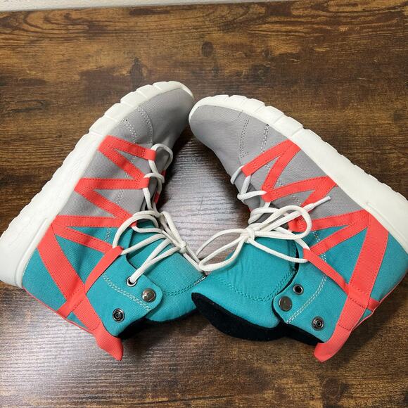 Heyday Sneakers 7 Women Bodybuilding Hip Hop High Top Blue Gray Coral Athletic - Picture 4 of 10